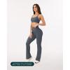 imageHigh Waisted Flare Leggings for Women  Buttery Soft Bell Bottom Workout Flared Wide Leg Yoga Pants  FlexFlowThunder