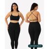 imageOpen Back Strappy Yoga Workout Bras for Women  Low Support CrissCross Sports Gym Bra Removable Pads  FlexFlowBlack