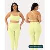 imageOpen Back Strappy Yoga Workout Bras for Women  Low Support CrissCross Sports Gym Bra Removable Pads  FlexFlowLemonade
