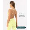imageOpen Back Strappy Yoga Workout Bras for Women  Low Support CrissCross Sports Gym Bra Removable Pads  FlexFlowLemonade