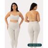imageOpen Back Strappy Yoga Workout Bras for Women  Low Support CrissCross Sports Gym Bra Removable Pads  FlexFlowMoon