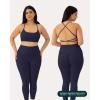 imageOpen Back Strappy Yoga Workout Bras for Women  Low Support CrissCross Sports Gym Bra Removable Pads  FlexFlowTwilight
