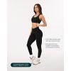 imagePilates Crossover Leggings for Women  Buttery Soft High Waisted V Cut Cross Waist Workout Yoga Pants  FlexFlowBlack