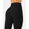 imagePilates Crossover Leggings for Women  Buttery Soft High Waisted V Cut Cross Waist Workout Yoga Pants  FlexFlowBlack