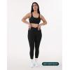 imagePilates Crossover Leggings for Women  Buttery Soft High Waisted V Cut Cross Waist Workout Yoga Pants  FlexFlowBlack