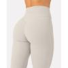 imagePilates Crossover Leggings for Women  Buttery Soft High Waisted V Cut Cross Waist Workout Yoga Pants  FlexFlowMoon