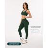 imagePilates Crossover Leggings for Women  Buttery Soft High Waisted V Cut Cross Waist Workout Yoga Pants  FlexFlowPine Green