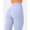 imagePilates Crossover Leggings for Women  Buttery Soft High Waisted V Cut Cross Waist Workout Yoga Pants  FlexFlowSeabreeze