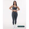 imagePilates Crossover Leggings for Women  Buttery Soft High Waisted V Cut Cross Waist Workout Yoga Pants  FlexFlowThunder