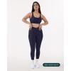 imagePilates Crossover Leggings for Women  Buttery Soft High Waisted V Cut Cross Waist Workout Yoga Pants  FlexFlowTwilight