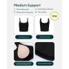 imageScoop Workout Tank Top with Built in Bra for Women  Medium Support Longline Yoga Sports Shelf Bra Top FlexFlowBlack