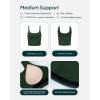 imageScoop Workout Tank Top with Built in Bra for Women  Medium Support Longline Yoga Sports Shelf Bra Top FlexFlowPine Green