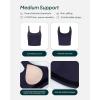 imageScoop Workout Tank Top with Built in Bra for Women  Medium Support Longline Yoga Sports Shelf Bra Top FlexFlowTwilight