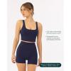 imageScoop Workout Tank Top with Built in Bra for Women  Medium Support Longline Yoga Sports Shelf Bra Top FlexFlowTwilight