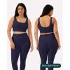 imageScoop Workout Tank Top with Built in Bra for Women  Medium Support Longline Yoga Sports Shelf Bra Top FlexFlowTwilight