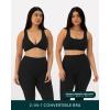 imageTwo Ways Twist Sports Bra for Women  Customizable Coverage Convertible Twist Front ampamp Back Workout Bra FlexFlowBlack