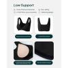 imageTwo Ways Twist Sports Bra for Women  Customizable Coverage Convertible Twist Front ampamp Back Workout Bra FlexFlowBlack