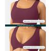 imageTwo Ways Twist Sports Bra for Women  Customizable Coverage Convertible Twist Front ampamp Back Workout Bra FlexFlowBordeaux