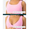 imageTwo Ways Twist Sports Bra for Women  Customizable Coverage Convertible Twist Front ampamp Back Workout Bra FlexFlowBubblegum