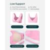 imageTwo Ways Twist Sports Bra for Women  Customizable Coverage Convertible Twist Front ampamp Back Workout Bra FlexFlowBubblegum