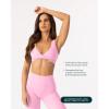 imageTwo Ways Twist Sports Bra for Women  Customizable Coverage Convertible Twist Front ampamp Back Workout Bra FlexFlowBubblegum