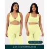 imageTwo Ways Twist Sports Bra for Women  Customizable Coverage Convertible Twist Front ampamp Back Workout Bra FlexFlowLemonade