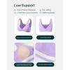 imageTwo Ways Twist Sports Bra for Women  Customizable Coverage Convertible Twist Front ampamp Back Workout Bra FlexFlowLilac