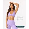 imageTwo Ways Twist Sports Bra for Women  Customizable Coverage Convertible Twist Front ampamp Back Workout Bra FlexFlowLilac