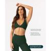 imageTwo Ways Twist Sports Bra for Women  Customizable Coverage Convertible Twist Front ampamp Back Workout Bra FlexFlowPine Green