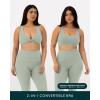 imageTwo Ways Twist Sports Bra for Women  Customizable Coverage Convertible Twist Front ampamp Back Workout Bra FlexFlowSage