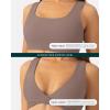 imageTwo Ways Twist Sports Bra for Women  Customizable Coverage Convertible Twist Front ampamp Back Workout Bra FlexFlowTeak