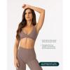imageTwo Ways Twist Sports Bra for Women  Customizable Coverage Convertible Twist Front ampamp Back Workout Bra FlexFlowTeak