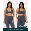 imageTwo Ways Twist Sports Bra for Women  Customizable Coverage Convertible Twist Front ampamp Back Workout Bra FlexFlowThunder