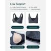 imageTwo Ways Twist Sports Bra for Women  Customizable Coverage Convertible Twist Front ampamp Back Workout Bra FlexFlowThunder