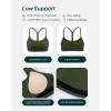 imageYoga Racerback Bras for Women  Buttery Soft Low Support Scoop Neck YBack Thin Strap Sports Bra  FlexFlowArmy