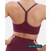 imageYoga Racerback Bras for Women  Buttery Soft Low Support Scoop Neck YBack Thin Strap Sports Bra  FlexFlowBordeaux