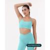 imageYoga Racerback Bras for Women  Buttery Soft Low Support Scoop Neck YBack Thin Strap Sports Bra  FlexFlowCarribean Sea