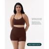 imageYoga Racerback Bras for Women  Buttery Soft Low Support Scoop Neck YBack Thin Strap Sports Bra  FlexFlowCocoa