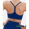 imageYoga Racerback Bras for Women  Buttery Soft Low Support Scoop Neck YBack Thin Strap Sports Bra  FlexFlowIndigo