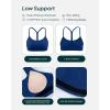 imageYoga Racerback Bras for Women  Buttery Soft Low Support Scoop Neck YBack Thin Strap Sports Bra  FlexFlowIndigo