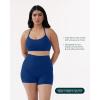 imageYoga Racerback Bras for Women  Buttery Soft Low Support Scoop Neck YBack Thin Strap Sports Bra  FlexFlowIndigo