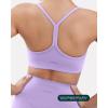 imageYoga Racerback Bras for Women  Buttery Soft Low Support Scoop Neck YBack Thin Strap Sports Bra  FlexFlowLilac