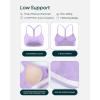 imageYoga Racerback Bras for Women  Buttery Soft Low Support Scoop Neck YBack Thin Strap Sports Bra  FlexFlowLilac