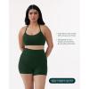 imageYoga Racerback Bras for Women  Buttery Soft Low Support Scoop Neck YBack Thin Strap Sports Bra  FlexFlowPine Green