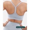 imageYoga Racerback Bras for Women  Buttery Soft Low Support Scoop Neck YBack Thin Strap Sports Bra  FlexFlowSilver