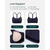 imageYoga Racerback Bras for Women  Buttery Soft Low Support Scoop Neck YBack Thin Strap Sports Bra  FlexFlowTwilight