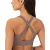 imageCriss Cross Back High Impact Sports Bras for Women  High Support Scoop Neck Padded Workout Bra  FlexFlowTeak