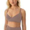 imageCrossOver Sports Bra for Women  Low Support Adjustable Cami Straps Cross Front Workout Yoga Bras  FlexFlowTeak
