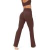 imageHigh Waisted Flare Leggings for Women  Buttery Soft Bell Bottom Workout Flared Wide Leg Yoga Pants  FlexFlowCocoa