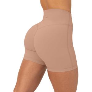 imageButtery Soft Yoga Workout Shorts for Women  High Waisted Butt Sculpting 4quot ampamp 6quot Gym Biker Shorts  FlexFlowSienna